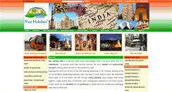 Desktop Screenshot of niceholidaysindia.com