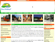 Tablet Screenshot of niceholidaysindia.com